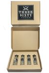 Three Sixty Vodka Set 4 x 4 cl Miniaturen im Geschenkkarton