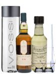 Whisky Probierset Lagavulin 16 Jahre 0,2L und Talisker 5 Jahre 0,2L + 500ml Voss Wasser Still, 2 Glencairn Glser und eine Einwegpipette