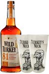Wild Turkey 81 Proof Bourbon Whiskey 0,7 Liter + 2 Wild Turkey NECK LONGDRINK Glser