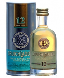 Bruichladdich 12 Jahre Single Malt Whisky Miniatur 5 cl
