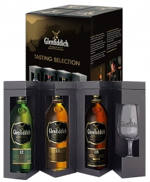 Glenfiddich Explorers Pack 12-15-18 3 x 0,2 Liter + Glas in GP