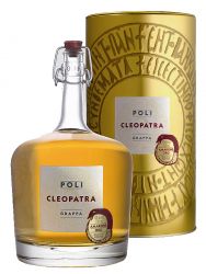Jacopo Poli Cleopatra Amarone Grappa Italien 0,7 Liter in goldener Tube