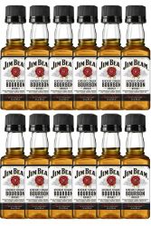 Jim Beam Bourbon Whiskey Miniatur 12 x 5 cl