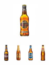 Innis & Gunn Original Bier 0,33 Liter + Cerveza Cubanero Bucanero Kuba Bier 0,33 Liter + Pacena Cerveza Bolivien Bier 0,33 Liter + Quilmes Cerveza Pilsener Argentinien Bier 0,34 Liter + CUSQUENA Cerveza Malta Peruanisches Bier 0,33 Liter