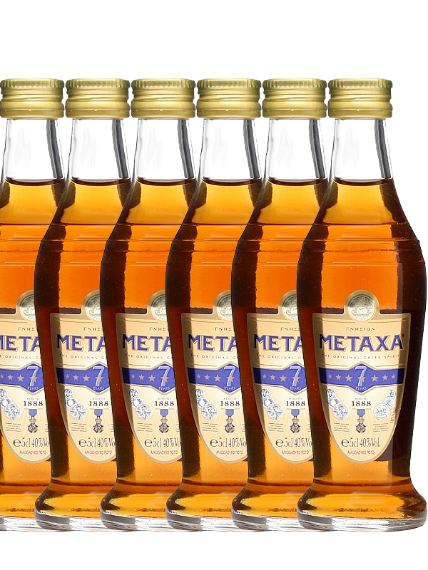 Metaxa 7-Sterne Mini Edition 6er Pack ( 6 x 5 cl) - Getraenke-Handel.com  ist Ihr preiswerter Spirituosen Online