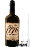 1776 Straight Bourbon Whiskey 0,70 Liter + 2 Glencairn Gläser + Einwegpipette 1 Stück