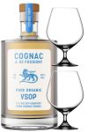 A. De Fussigny Cognac VSOP PURE ORGANIC mit Geschenkpackung und 2 Gläsern 0,7 Liter
