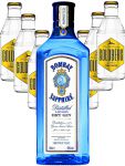 Bombay Sapphire Gin 0,7 Liter + 6 x Goldberg Tonic Water 0,2 Liter