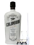 Dictador Colombian ORTODOXY (White) Dry Gin 0,7 Liter + 2 Glencairn Gläser und Einwegpipette