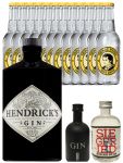 Gin-Set Hendricks Gin 0,7 Liter + Black Gin 5cl + Siegfried Gin 4cl + 12 x Thomas Henry Tonic 0,2 Liter
