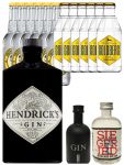 Gin-Set Hendricks Gin  0,7 Liter + Black Gin 5cl + Siegfried Gin 4cl + 6 x Thomas Henry Tonic 0,2 Liter, 6 x Goldberg Tonic 0,2 Liter