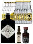 Gin-Set Hendricks Gin 0,7 Liter + Windspiel Gin 4cl + Filliers Gin 4cl, 6 x Thomas Henry Tonic 0,2 Liter, 6 x Goldberg Tonic 0,2 Liter