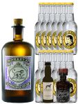 Gin-Set Monkey 47 Gin 0,5 Liter + Windspiel Gin 4cl + Filliers Gin 4cl, 12 x Thomas Henry Tonic 0,2 Liter