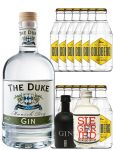 Gin-Set The Duke Gin 0,7 Liter + Black Gin 0,05 Liter + Siegfried Gin 4cl + 12 x Goldberg Tonic 0,2 Liter