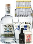 Gin-Set The Duke Gin 0,7 Liter + Black Gin 5cl + Siegfried Gin 4cl + 12 x Thomas Henry Tonic Water 0,2 Liter + 2 x The Duke Glas 0,3 Liter