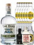 Gin-Set The Duke Gin 0,7 Liter + Black Gin 5cl + Siegfried Gin 4cl + 6 x Thomas Henry Tonic + 6 x Goldberg Tonic je 0,2 ltr.