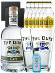 Gin-Set The Duke Gin 0,7 Liter + Nordes Atlantic Gin 5cl + 6 Goldberg Tonic 0,2 Liter + 2 Schieferuntersetzer + 2 x The Duke Glas 0,3 Liter