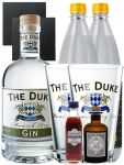 Gin-Set Duke Gin 0,7 Liter, Haymans Sloe Gin 5cl, Monkey 47 Gin 5 cl, 2 x Thomas Henry Tonic 1,0 Liter, 2 Schieferuntersetzer, 2 x The Duke Glas 0,3 Liter
