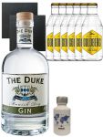 Gin-Set The Duke Gin 0,7 Liter + Nordes Atlantic Gin 5cl, 6 Goldberg Tonic 0,2 Liter + 2 Schieferuntersetzer