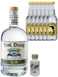 Gin-Set The Duke Gin 0,7 Liter,  Nordes Gin 5cl + 6 Thomas Henry Tonic Water 0,2 Liter