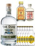 Gin-Set The Duke Gin 0,7 Liter + Siegfried Gin 4cl + Gordons Gin 5 cl + 8 x Goldberg Tonic 0,2 Liter