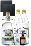 Gin-Set The Duke Gin 0,7 Liter + The Duke Gin 5cl + Monkey 47 Gin 5 cl + 2 x Goldberg Tonic 1,0 Liter + 2 Schieferuntersetzer + 2 x The Duke Glas 0,3 Liter