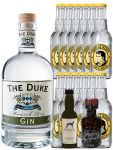 Gin-Set Duke Gin 0,7 Liter, Windspiel Gin 0,04 Liter + Filliers Gin MINIATUR, 12 x Thomas Henry Tonic Water 0,2 Liter