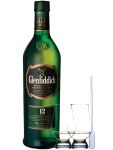 Glenfiddich 12 Jahre Single Malt Whisky 0,7 Liter + 2 Glencairn Gläser und Einwegpipette