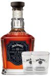 Jack Daniels Single Barrel Select Bourbon Whiskey 0,7 Liter Set mit 2 Original Gläser