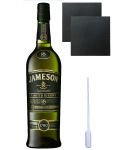 Jameson 18 Jahre Master Selection Limited Reserve 0,7 Liter + 2 Schiefer Glasuntersetzer 9,5 cm + Einwegpipette