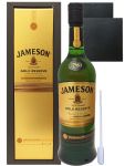 Jameson Gold Reserve 0,7 Liter + 2 Schieferuntersetzer 9,5 cm + Einwegpipette 1 Stück