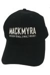 Mackmyra Basecap schwarz mit weißem Logo