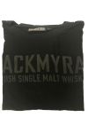 Mackmyra T-Shirt schwarz mit grauem Logo Gr. L
