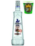 Puschkin Nuts & Nougat 0,7 Liter + Jello Shot Waldmeister Wackelpudding mit Wodka 42 Gramm Becher