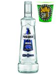 Puschkin Vodka 3,0 Liter + Jello Shot Waldmeister Wackelpudding mit Wodka 42 Gramm Becher