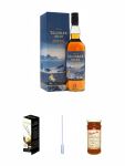 Talisker SKYE Single Malt Whisky 0,7 ltr. + Glencairn Glas Twin Pack Whiskyglas Stölzle 2 Stück + Einweg-Pipette 1 Stück + Glenfarclas Whisky Orangen Marmelade 340 Gramm Glas