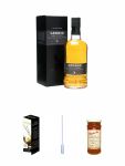 Ledaig 10 Jahre Single Malt Whisky 0,7 Liter + Glencairn Glas Twin Pack Whiskyglas Stölzle 2 Stück + Einweg-Pipette 1 Stück + Glenfarclas Whisky Orangen Marmelade 340 Gramm Glas