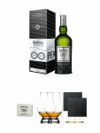 Ardbeg Perpetuum Islay Single Malt Whisky 0,7 Liter + Edradour Malt Whisky Fudge 170 Gramm GP + The Glencairn Glass Whisky Glas Stlzle 2 Stck + Schiefer Glasuntersetzer eckig ca. 9,5 cm  2 Stck