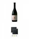 Newton Unfiltered Chardonnay 0,75 Liter + Schiefer Glasuntersetzer eckig ca. 9,5 cm  2 Stck
