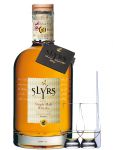 Slyrs Bavarian Whisky aktuelle Abfüllung Deutschland 0,7 Liter + 2 Glencairn Gläser + Einwegpipette 1 Stück