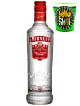 Smirnoff Vodka No. 21 Red Label 0,50 Liter + Jello Shot Waldmeister Wackelpudding mit Wodka 42 Gramm Becher