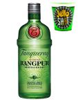 Tanqueray Rangpur London Dry Gin 0,7 Liter + Jello Shot Waldmeister Wackelpudding mit Wodka 42 Gramm Becher